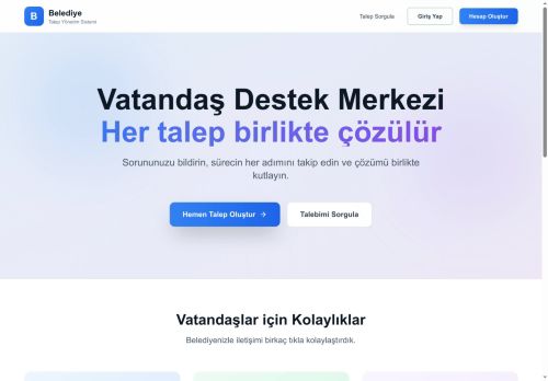 Belediye Talep Yönetim Sistemi