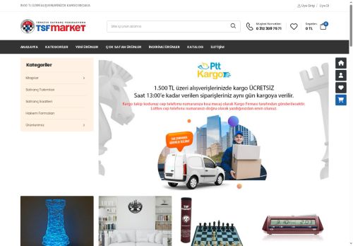 İnternet Mağazası - Türkiye Satranç Federasyonu İktisadi İşletmesi