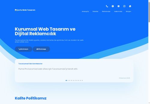 Turuncumavi - Çorlu Web Tasarım, Tekirdağ Web Tasarım