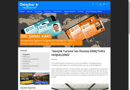 Gençtur | Gençtur 1979'dan beri gençlik turizminin öncüsü