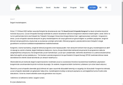 8. ULUSAL ÇOCUK ORTOPEDİSİ KONGRESİ