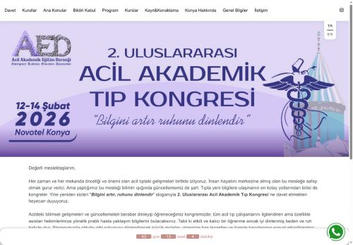 2. Uluslararası Acil Akademik Tıp Kongresi