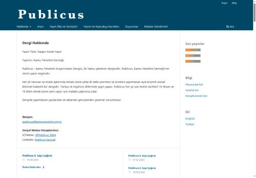 Haziran 2025| Publicus - Sayı 3 (2025): Publicus 3