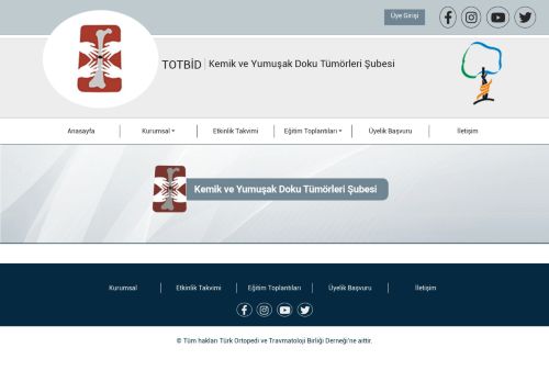 Kemik ve Yumuşak Doku Tümörleri Şubesi