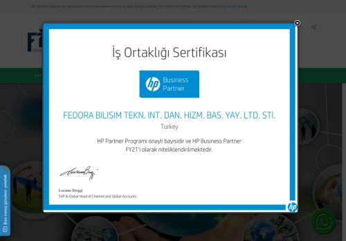 ANASAYFA - Fedora Bilişim Teknolojileri İnternet Danışmanlık Hizmetleri Basım Yayın Sanayi ve Ticaret Limited Şirketi