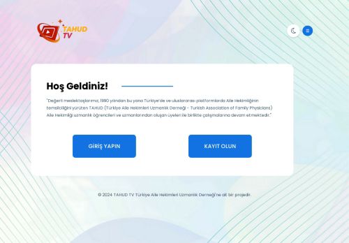 TAHUD TV | Türkiye Aile Hekimleri Uzmanlık Derneği