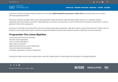 Dijital Hemşirelik Kursu | Dijital Hemşirelik Sempozyumu