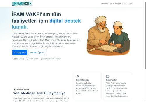 İFAM VAKFI - Destek Sistemi