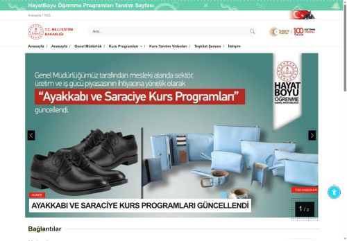 MEB HayatBoyu Öğrenme Programları Tanıtım Sayfası