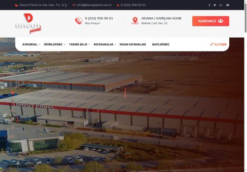 Poliüretan Sandviç Panel Çözümleri - Davut Panel ve Sac San. Tic. A.Ş.