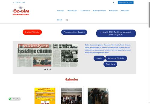 ÖzBim | Bilgisayar Kursu | Konya | Muhasebe | Grafik | Web | Yazılım - ÖzBim | Bilgisayar Kursu | Konya | Muhasebe | Grafik | Web | Yazılım