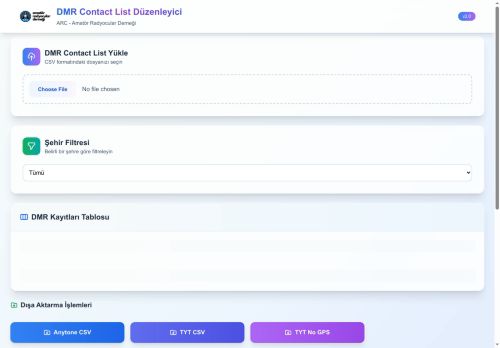 DMR Contact List Düzenleyici