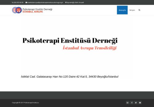 İstanbul Avrupa Psikoterapi Enstitusu Dernegi – Bir başka WordPress sitesi