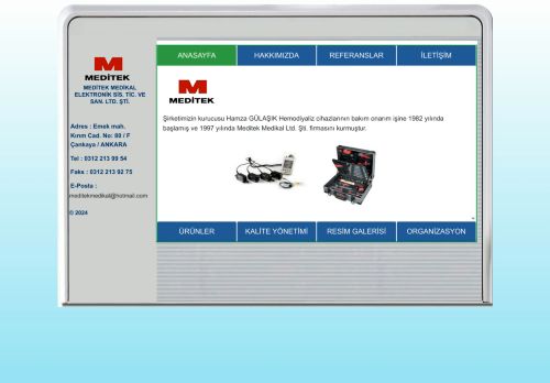 Meditek Medikal Ltd. Şti. | Hemodializ Cihazları Özel Teknik Servis | Hamza Gülaşık