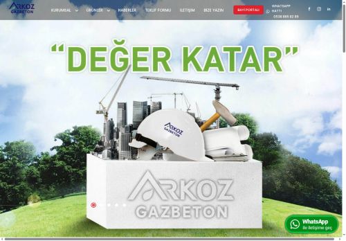 Arkoz Gazbeton Blok, Lento, Asmolen, Söve, Panel Üretimi ve Fabrikası