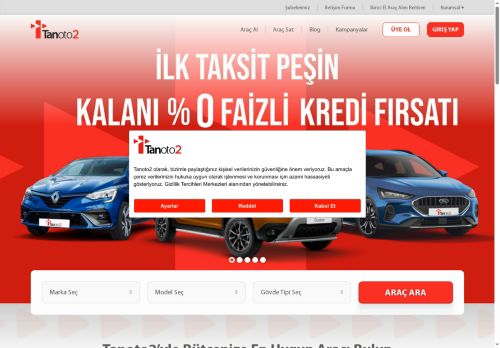 Tanoto2 - Garantili İkinci El Araç Ayrıcalığı Tanoto2'de!