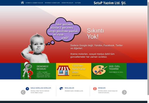 Tam 1 yıl ücretsiz deneyin - Profesyonel Haber Sitesi Yazılımı