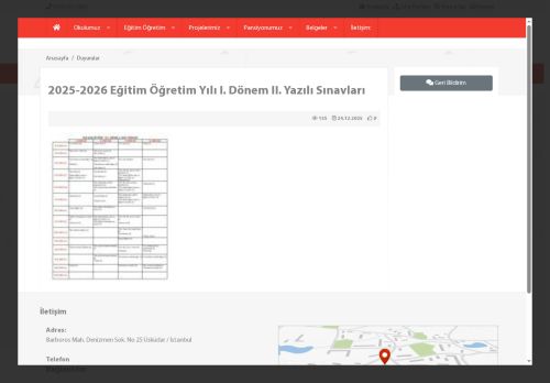 Türkan Sabancı Görme Engelliler Ortaokulu - İSTANBUL / ÜSKÜDAR