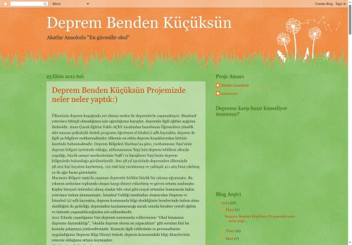 Deprem Benden Küçüksün