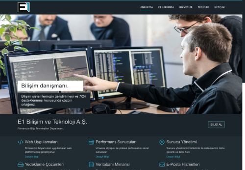 E1 Bilişim: Kurumsal Yazılım ve Web Sitesi Geliştirme
