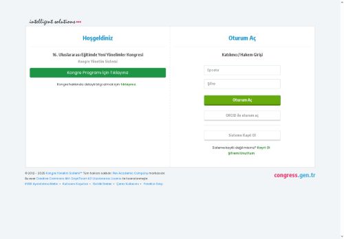 16. Uluslararası Eğitimde Yeni Yönelimler Kongresi