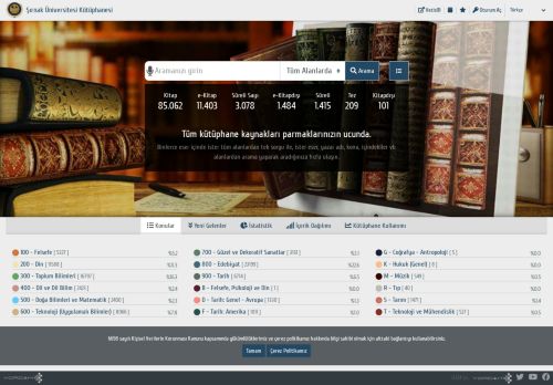 Şırnak Üniversitesi Kütüphanesi s19.5