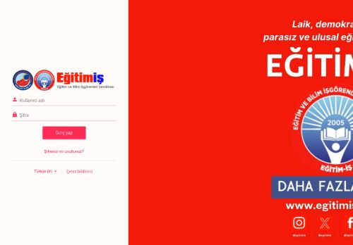 Siteye giriş yap | Eğitim-iş Akademi