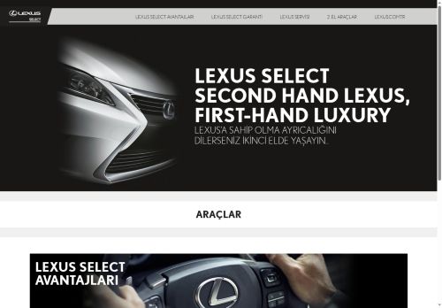 2. El Lexus Satış Sitesi | Lexus Select