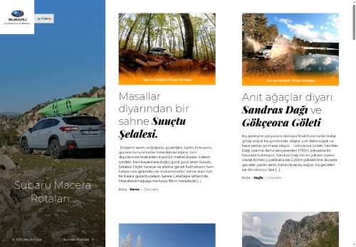 Subaru ile Türkiye Macera Rotaları.