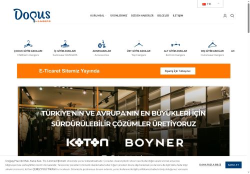 Doğuş Askı | Çevre Dostu Plastik Askı, Ahşap Görünümlü Plastik Askı