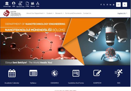 Nanotechnology Engineering | OSTİM Technical University