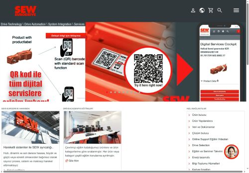 SEW-EURODRIVE'a hoş geldiniz.