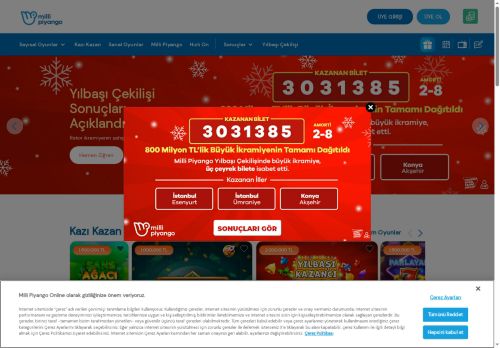Milli Piyango Online | Şans Oyunları, Çekilişler, Sonuçlar