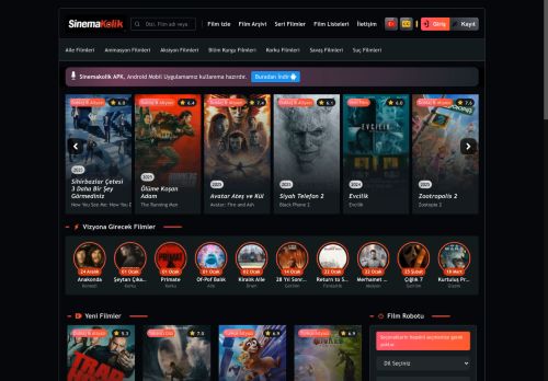 Sinemakolik | Dublaj & Altyazılı En Yeni Filmler | Full Film izle