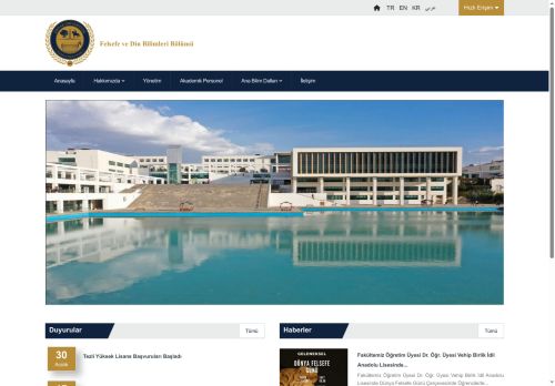 Felsefe ve Din Bilimleri Bölümü