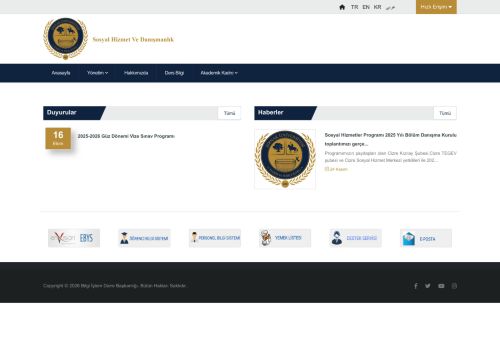 Sosyal Hizmet Ve Danışmanlık