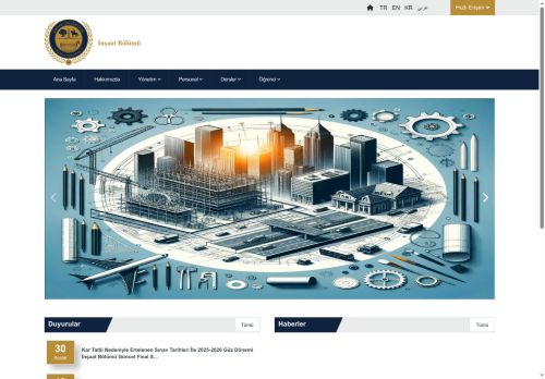 İnşaat Bölümü / Personel / akademik