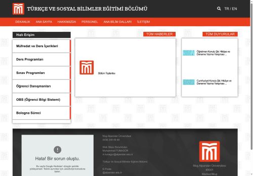 Ana Sayfa | Muş Alparslan Üniversitesi