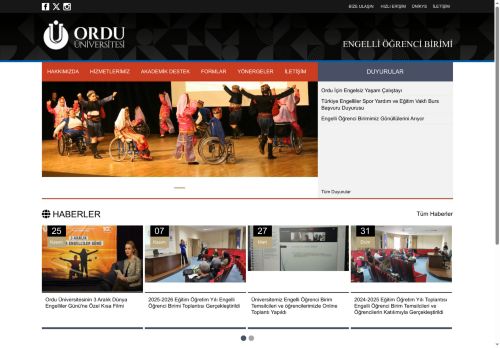 T.C. ORDU ÜNİVERSİTESİ ENGELLİ ÖĞRENCİ BİRİMİ