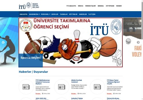 İTÜ Beden Eğitimi Bölümü