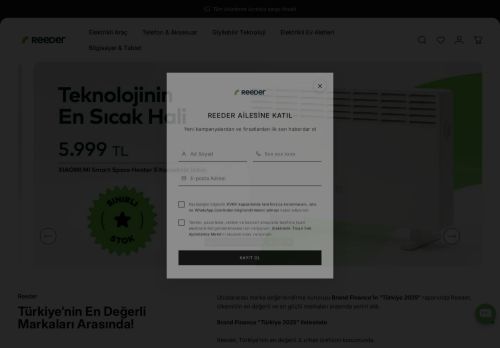 Reeder | Akıllı Telefon, Tablet, Elektrikli Araç ve Teknoloji Ürünleri