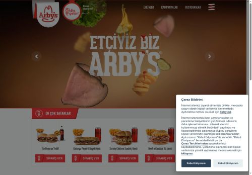 Arby's Sandviç ve Diğer Tüm Arby's Ürünleri | Arby's Türkiye