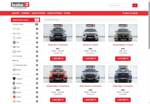 Bursa İkinci El Araba Modelleri | Otomobil İlanları | İnallar 2