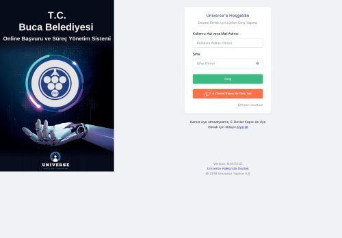 Universe Online Başvuru - Buca Belediyesi