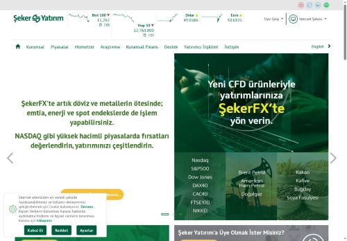 Anasayfa / Şeker Yatırım