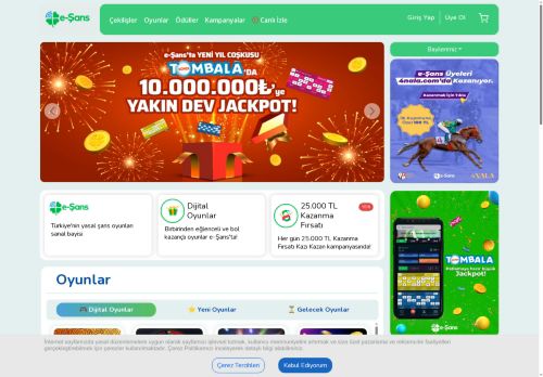 Muhteşem Ödüller Sizi Bekliyor - e-Şans Açıldı