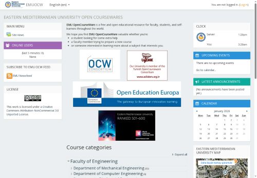 Eastern Mediterranean University Open CourseWares