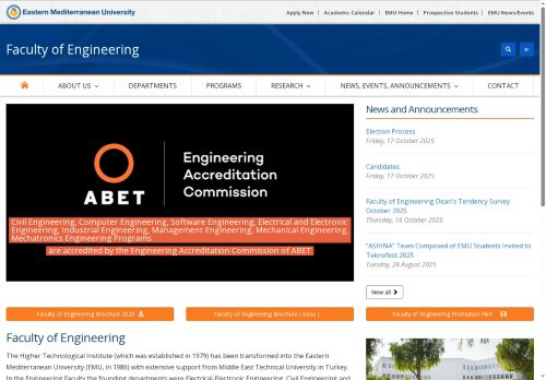 EMU - Faculty of Engineering, EMU, Cyprus | Faculty of Engineering