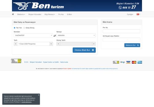 Ben Turizm - Üye Girişi Yap