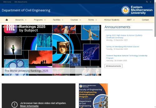 EMU - Department of Civil Engineering